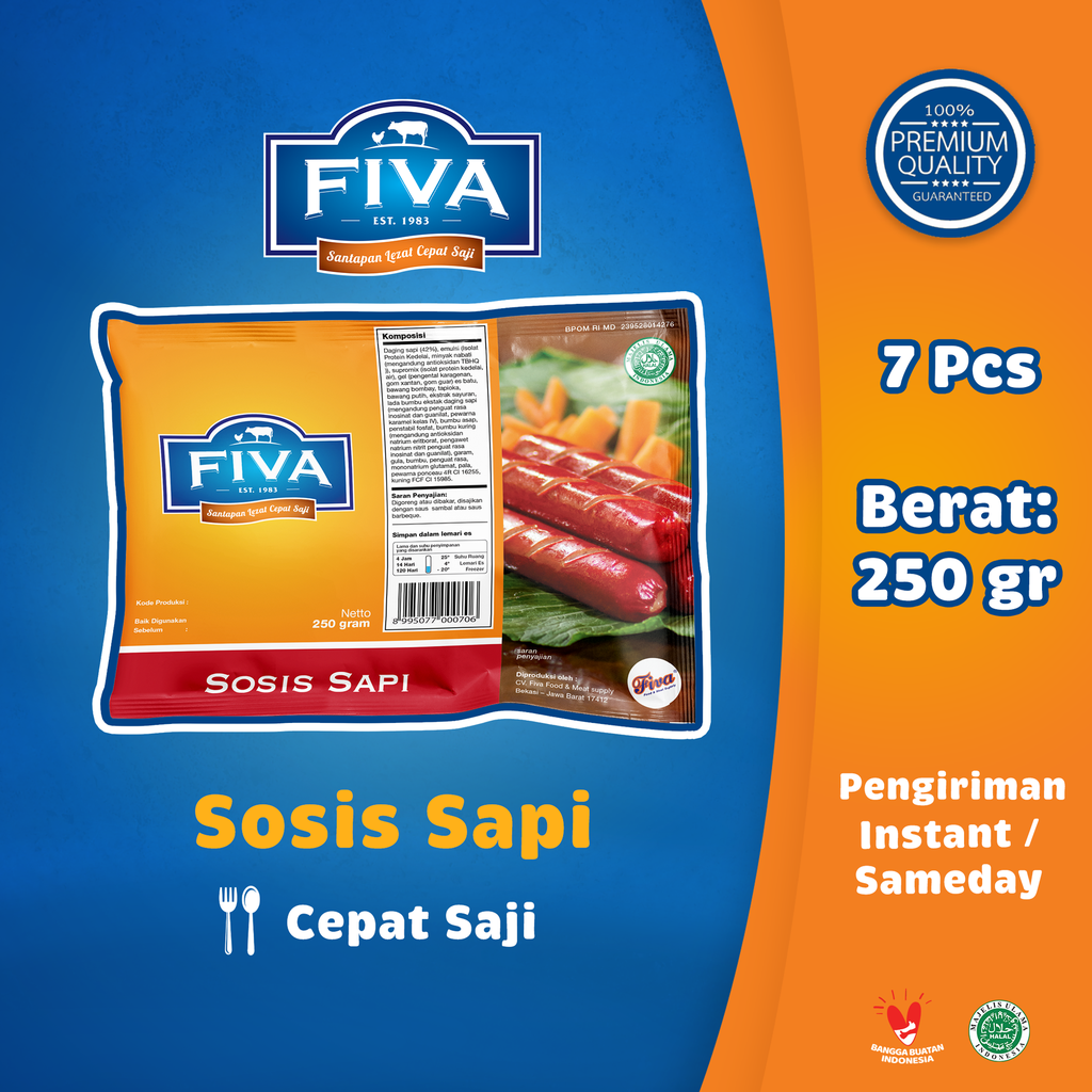 Sosis Sapi 250 g Retail