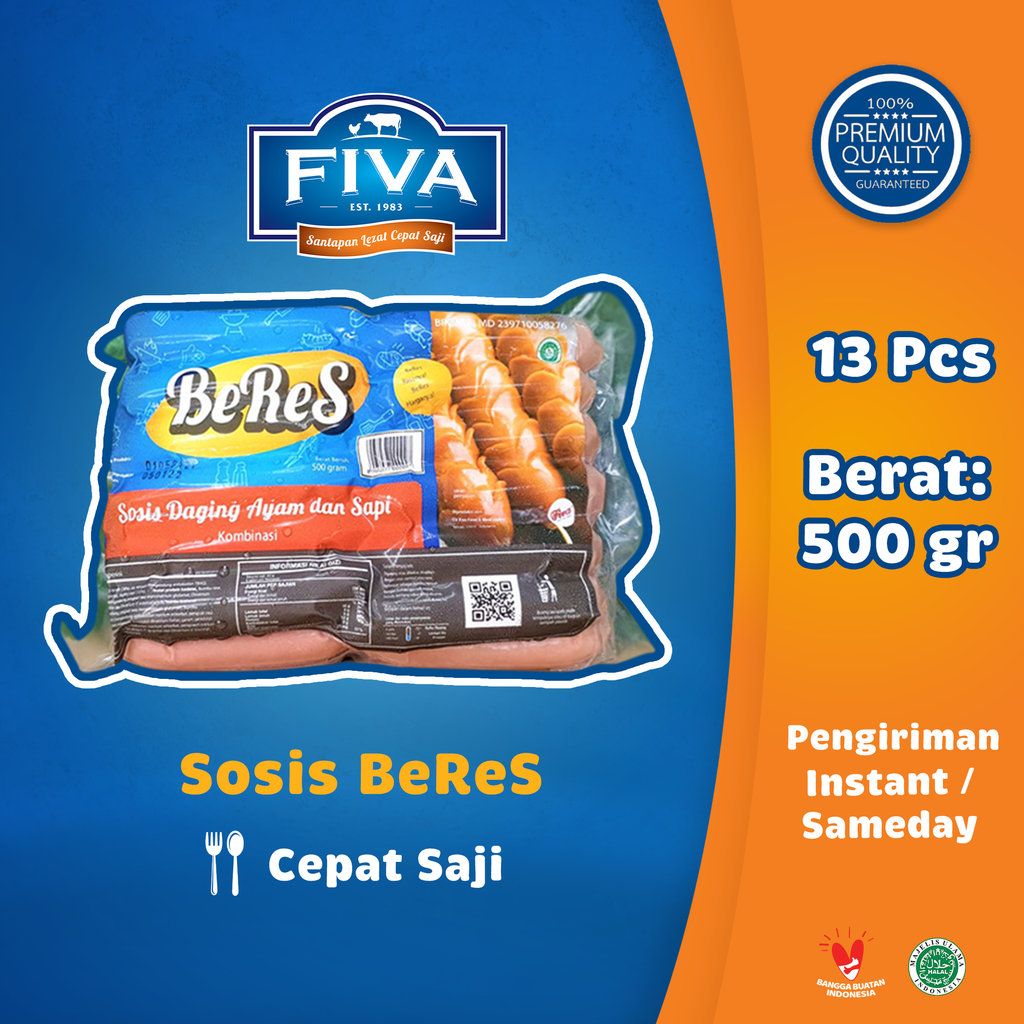 Sosis BeRes isi 13 500 g Retail