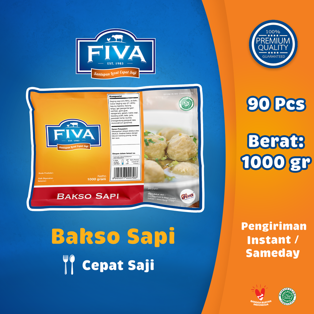 Bakso Sapi 1000 g Retail