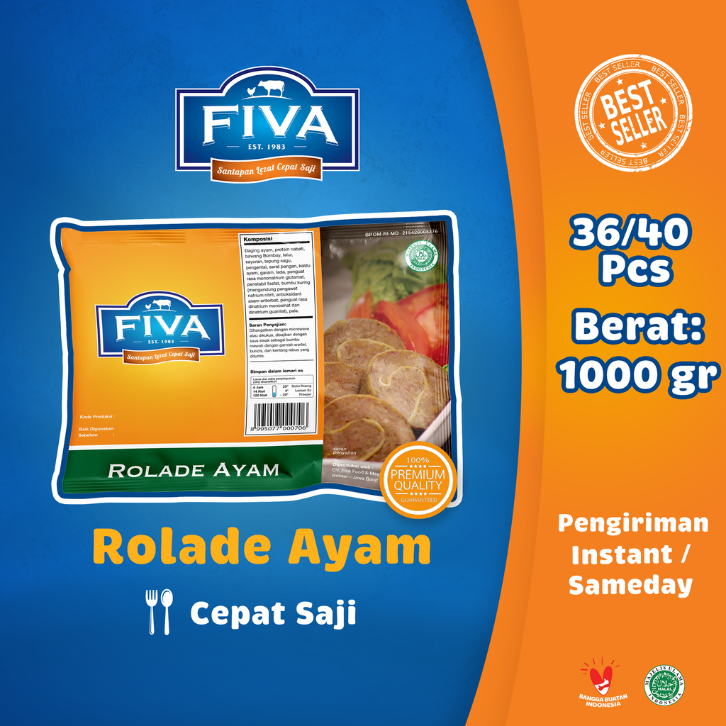 Rolade Ayam 1000 g Retail