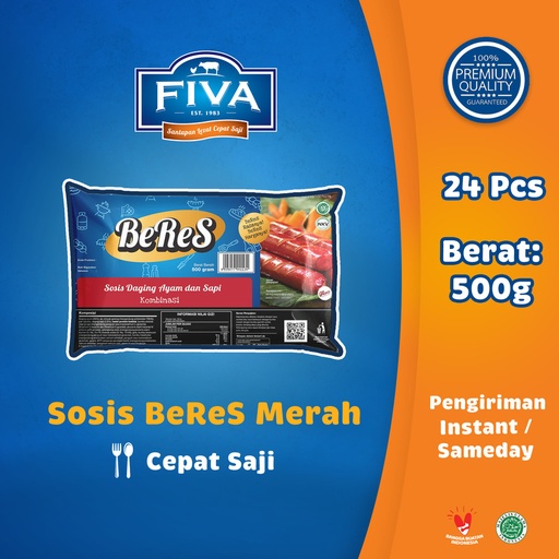 Sosis BeRes Merah isi 24 500 g Retail